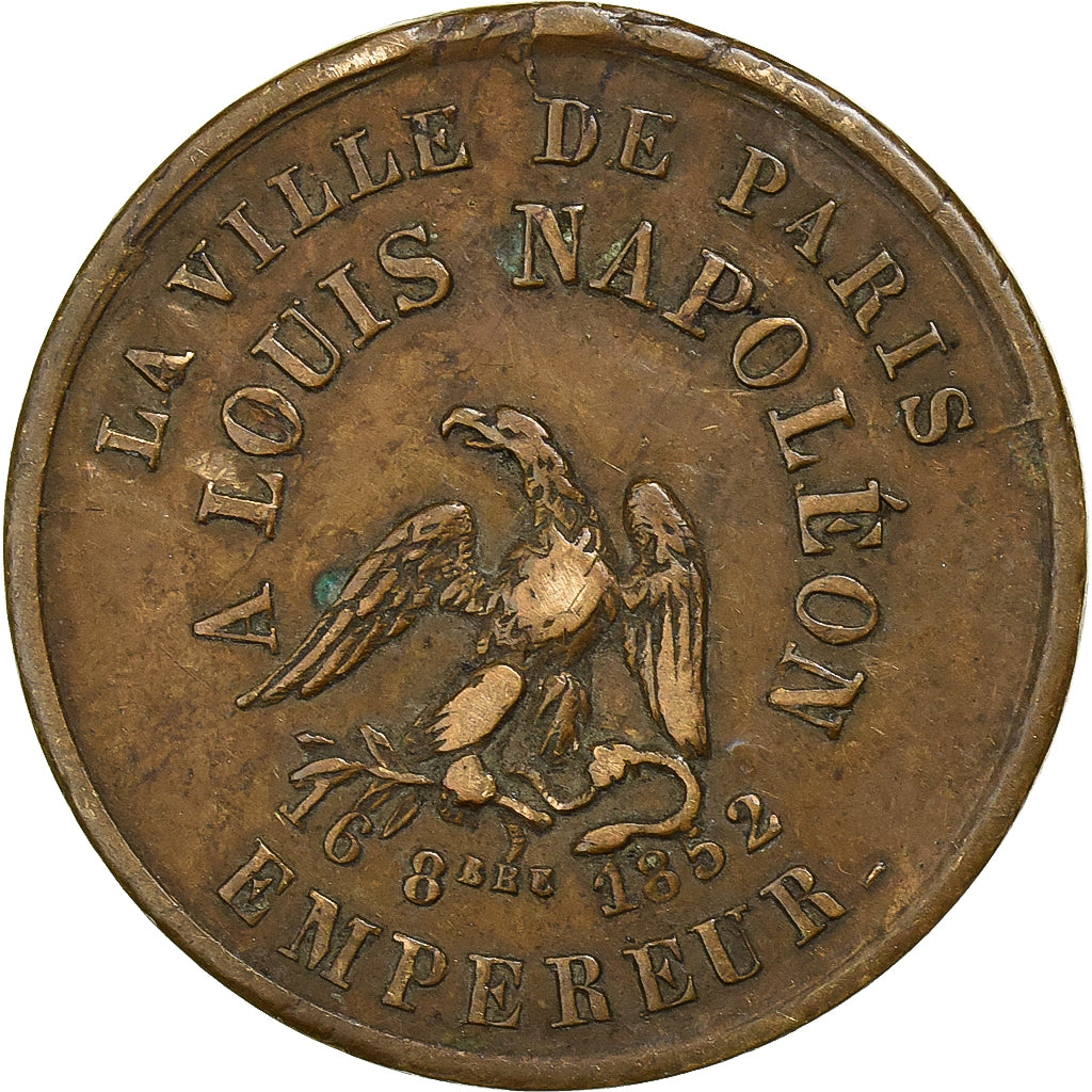 France, Medal, Napoléon III, Rétablissement de l'Empire par le Suffrage