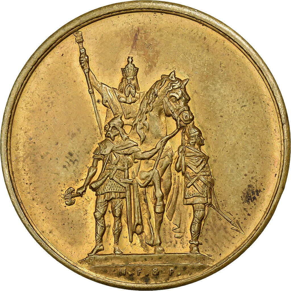 Frankrijk, Token, Exposition Universelle de Paris, Thiébaut et Fils, 1878, Tin