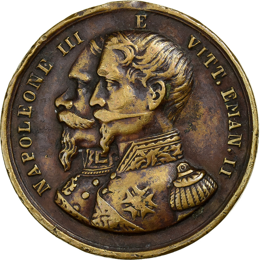 France, Medal, Alliance Franco-sarde pour l'Indépendance Italienne, 1859