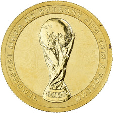 Rusia, 50 Roubles, 2018, Coupe du monde de football Russie 2018 - Trophée.BE