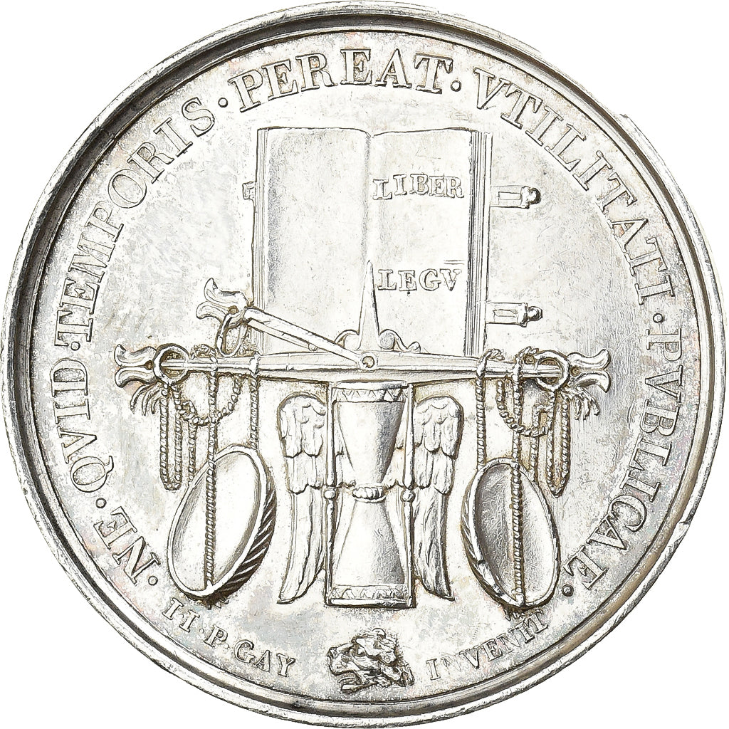 Francia, ficha, Droit et Justice, Le Droit, 1830, Argento, Tiolier, SPL-