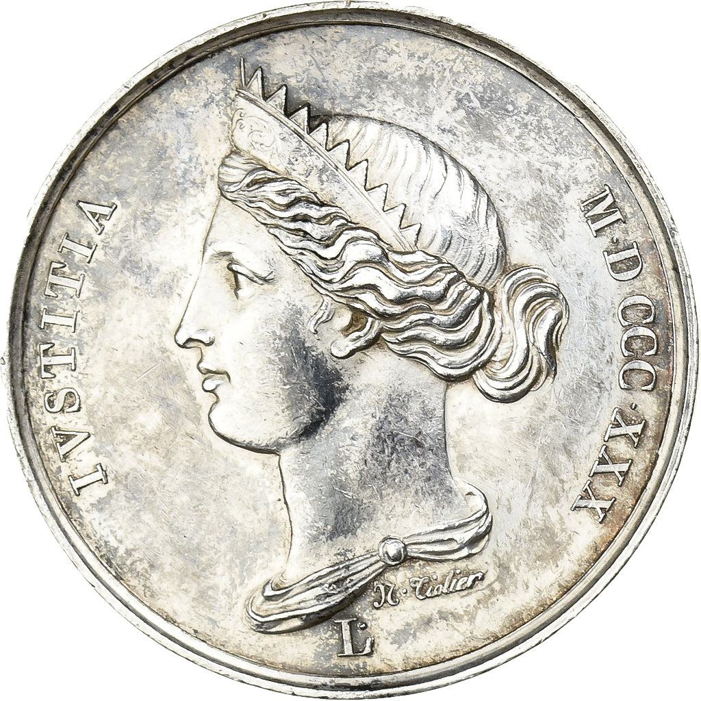 França, Token, Droit et Justice, Le Droit, 1830, Prata, Tiolier, AU(50-53)
