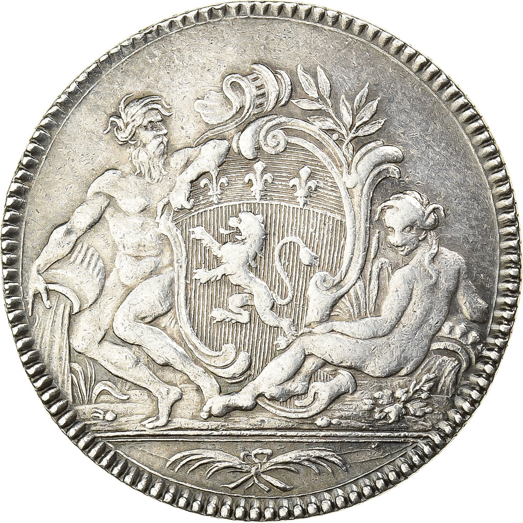 France, Token, Lyon, pour les ex-consuls, 1756, Silver, EF(40-45)