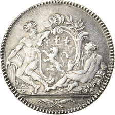 France, Token, Lyon, pour les ex-consuls, 1756, Silver, EF(40-45)