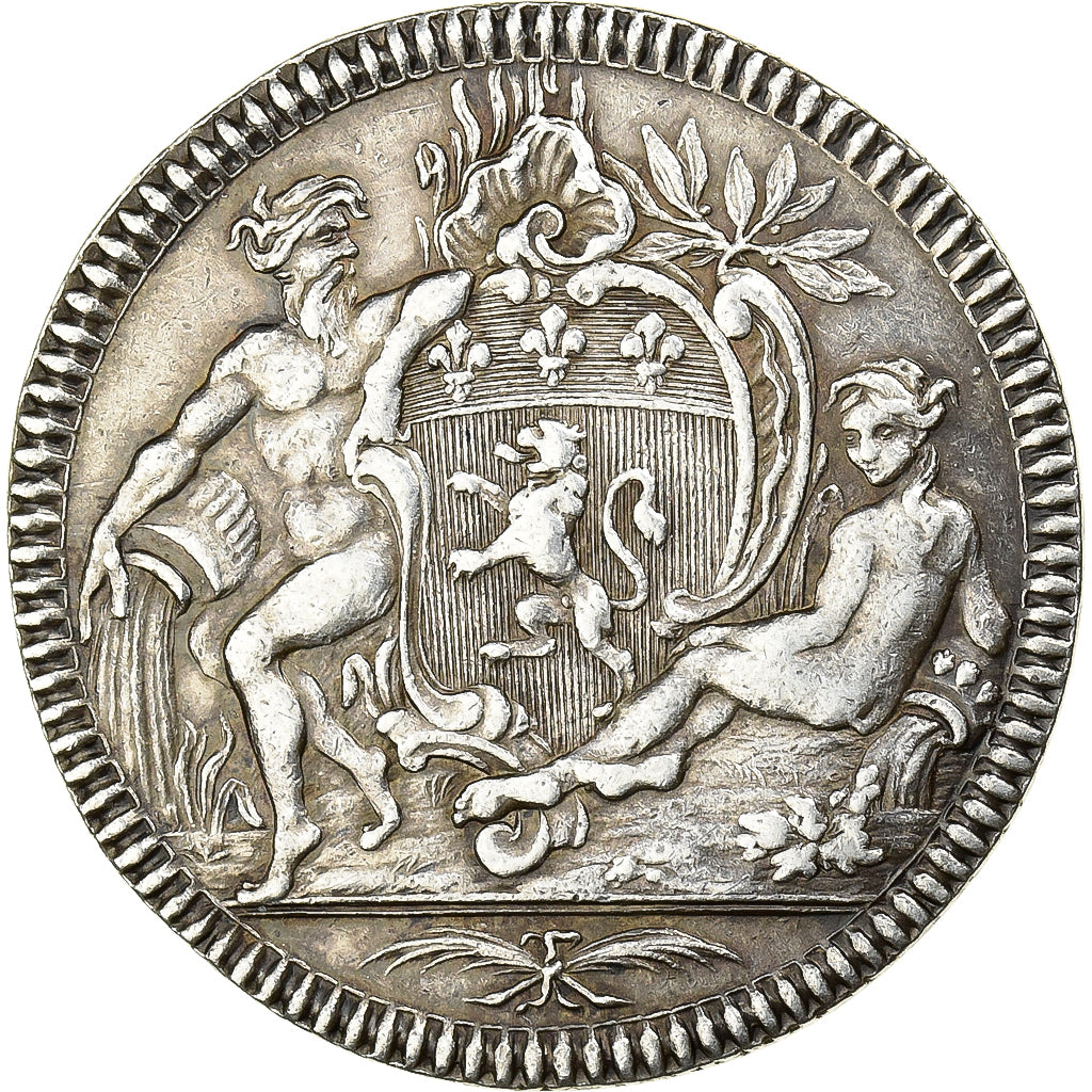 Francia, ficha, Lyon, pour les ex-consuls, 1756, Argento, BB+, Feuardent:10682