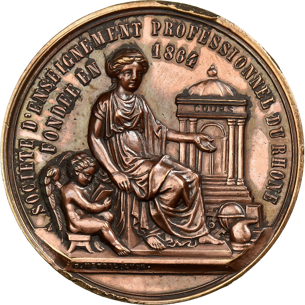 Frankreich, Medaille, Société d'Enseignement Professionnel du Rhône, 1880