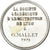 França, medalha, Philibert Delorme, Architecte, Lyon, 1909, Prata, Dantzell