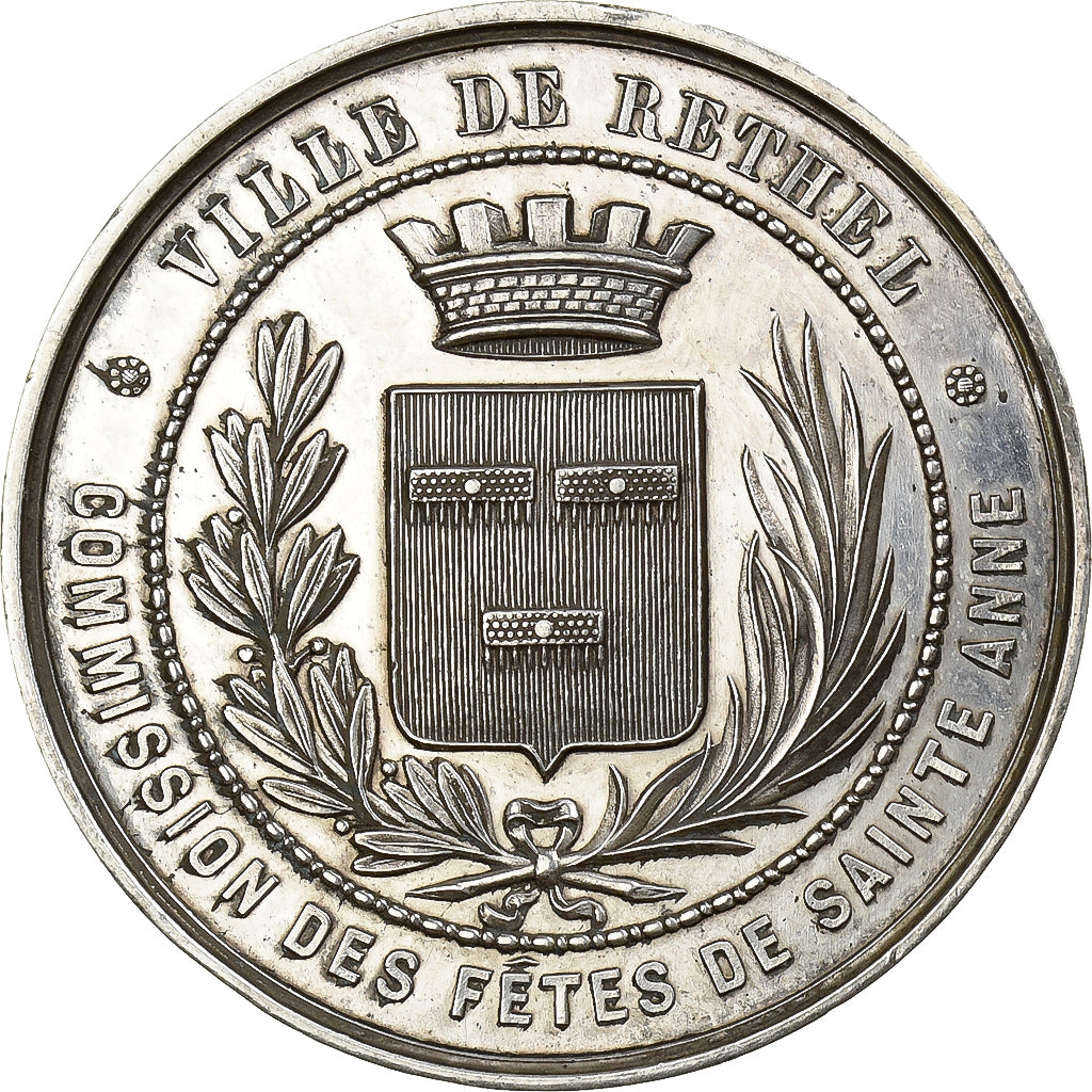Francia, medalla, Commission des Fêtes de Sainte Anne, 1er Prix de Vélo, 1869