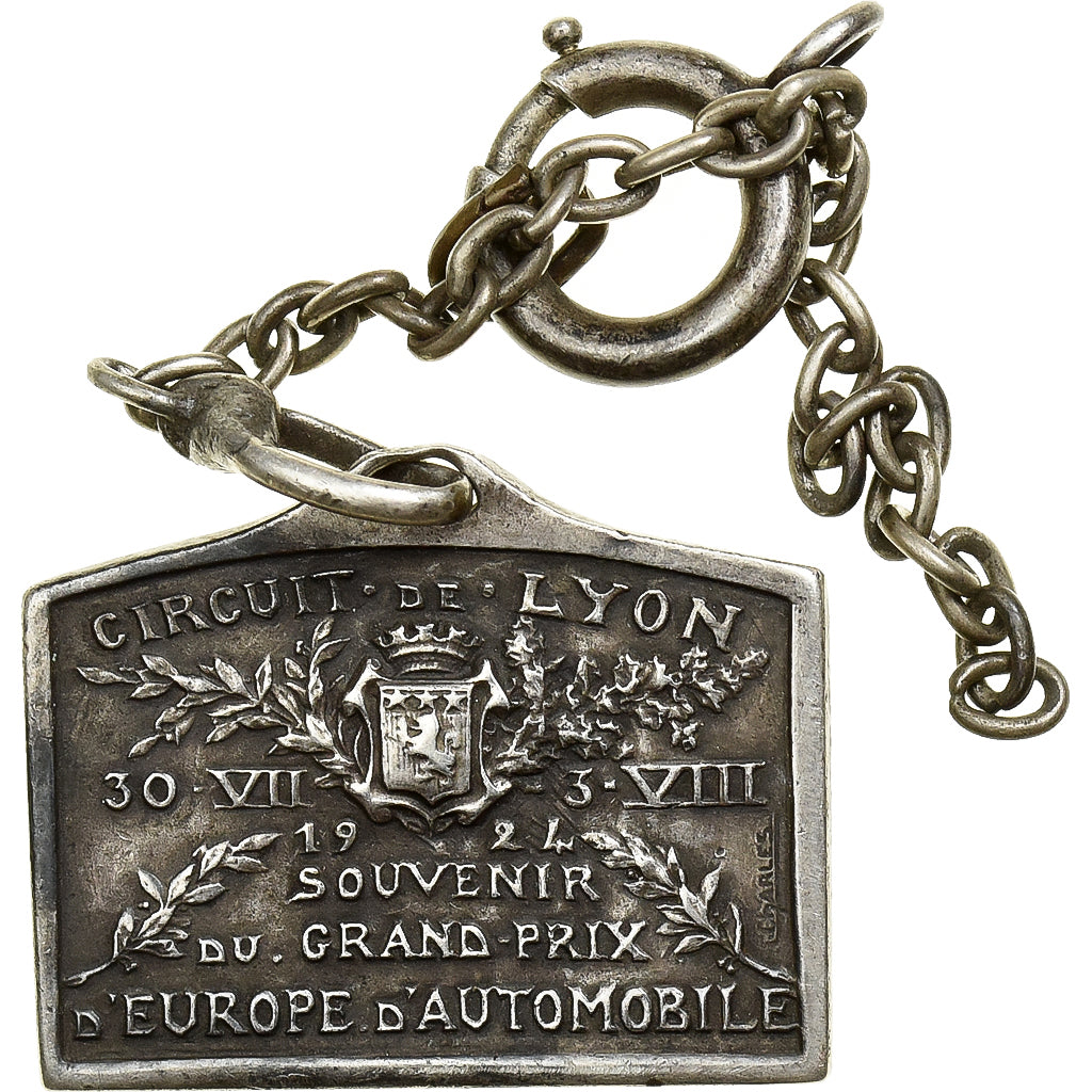 Francia, medalla, Circuit de Lyon, Grand Prix d'Europe d'Automobile, 1924