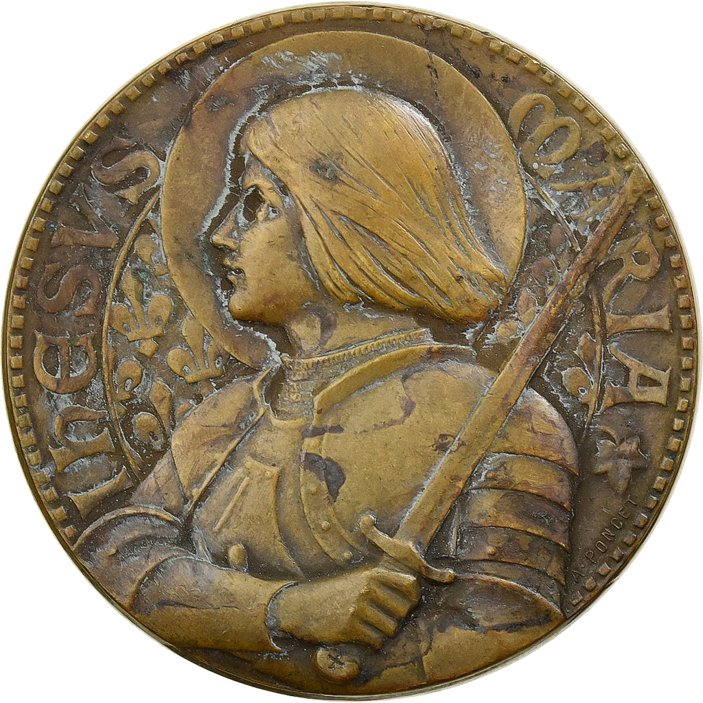 Francia, medaglia, Offert par le Nouvelliste de Lyon, Bronzo, Poncet, BB