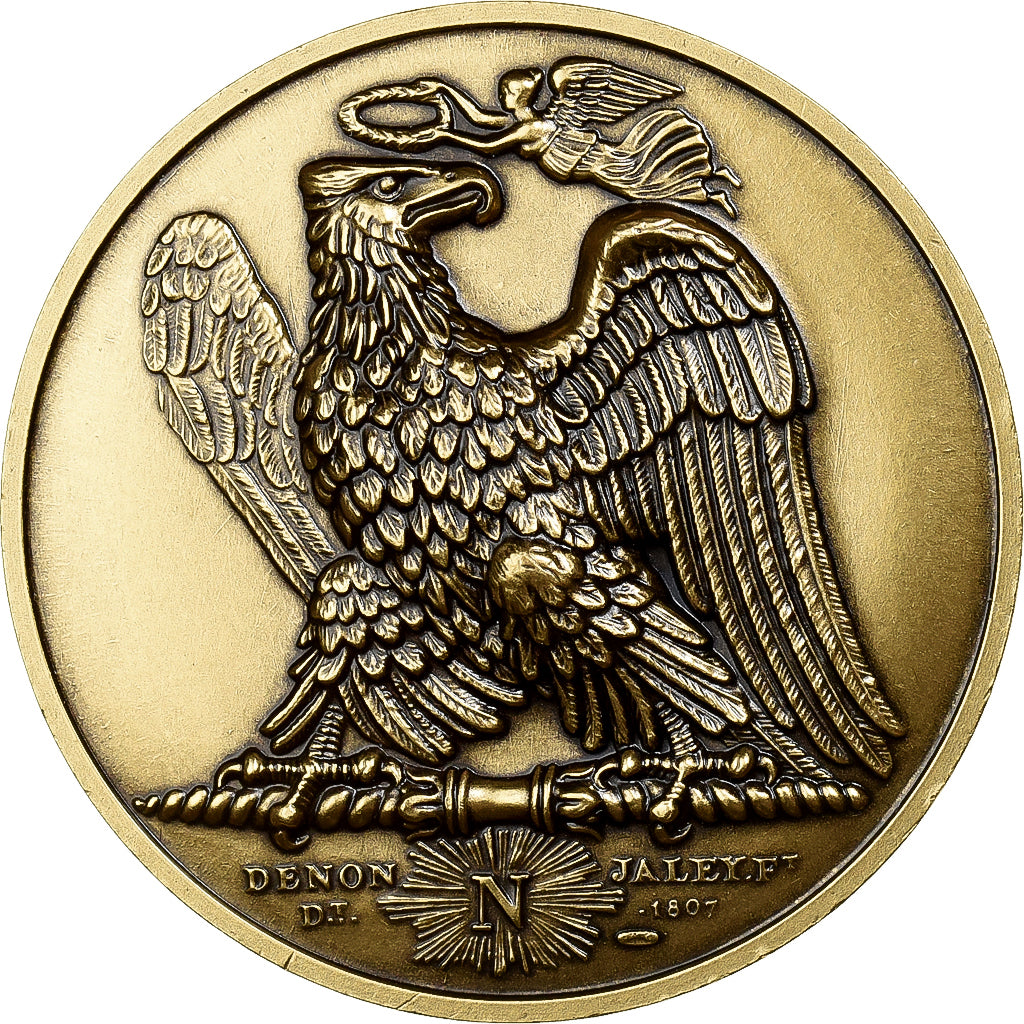 Frankreich, Medaille, Napoléon Ier, l'Empereur passe le Rhin à Mayence, Gilt