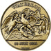 France, Medal, Napoléon Ier, Bataille de Waterloo (1815), Gilt Bronze, Denon