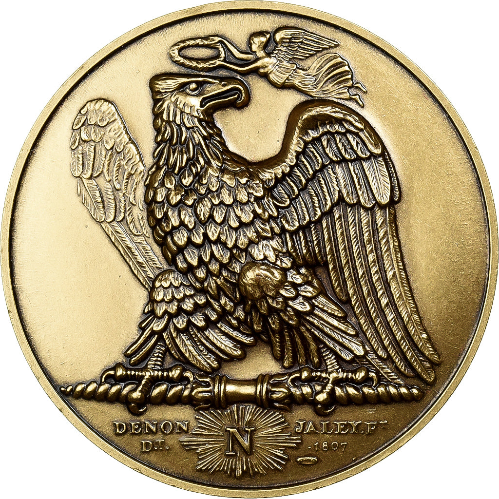 France, Medal, Napoléon Ier, Bataille de Wagram (1809), Gilt Bronze, Denon