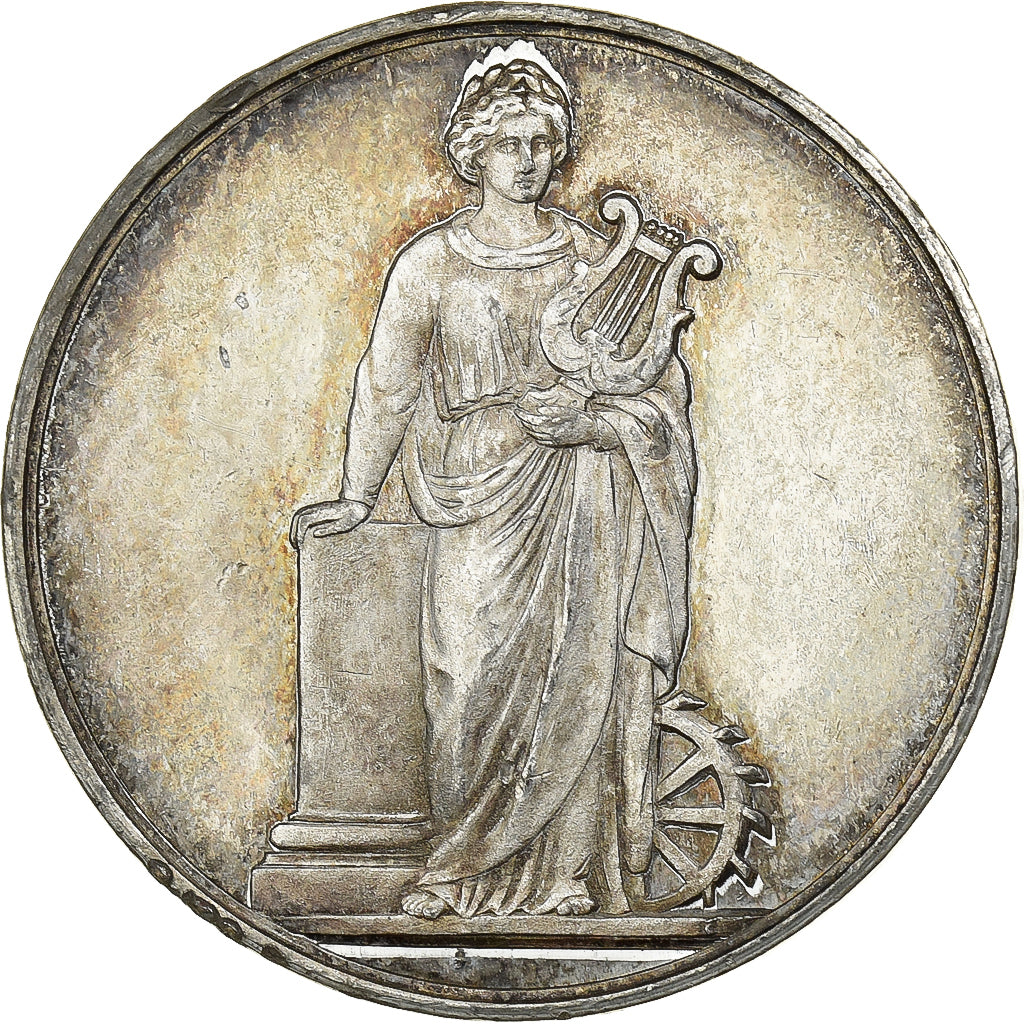 Frankreich, Medaille, Festival de Mulhouse, 1870, Zinn, SS+