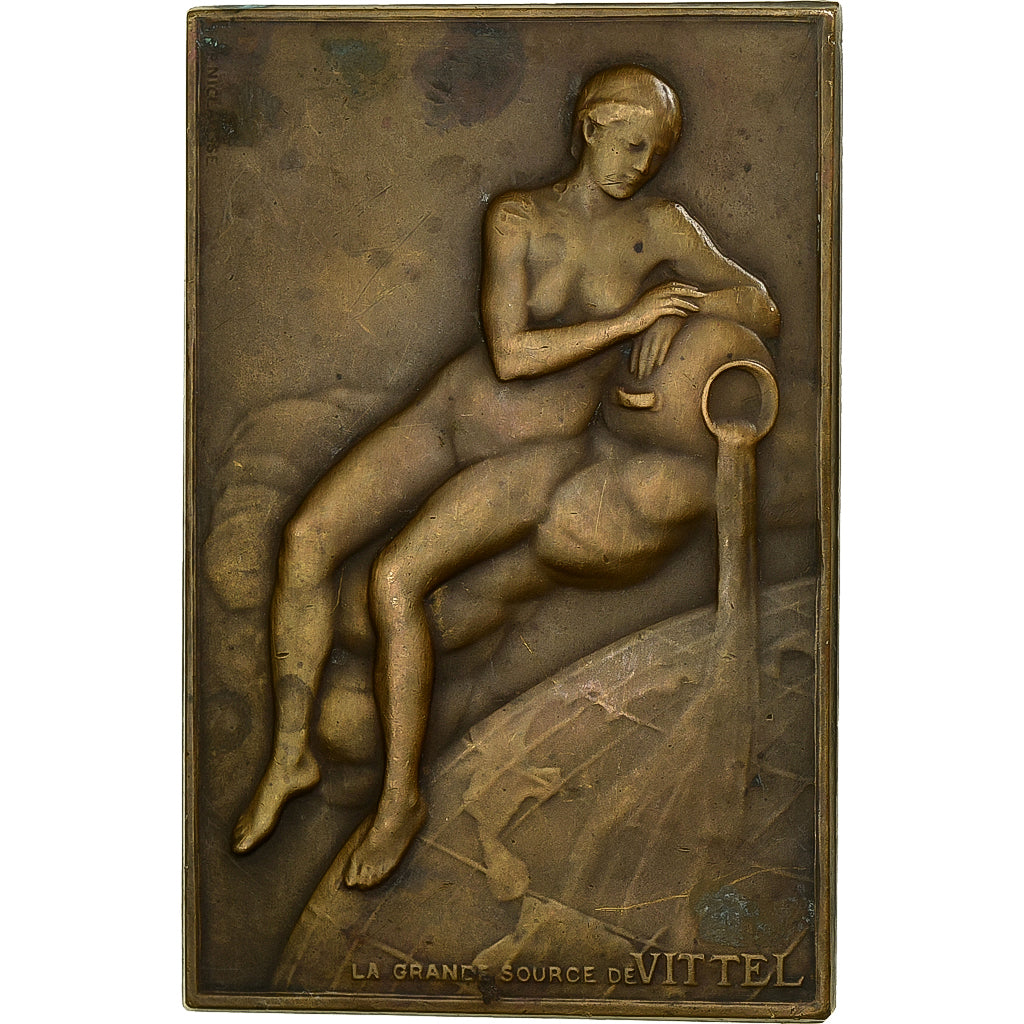Francia, medalla, La Grande Source de Vittel, Bronce, Uniface, MBC