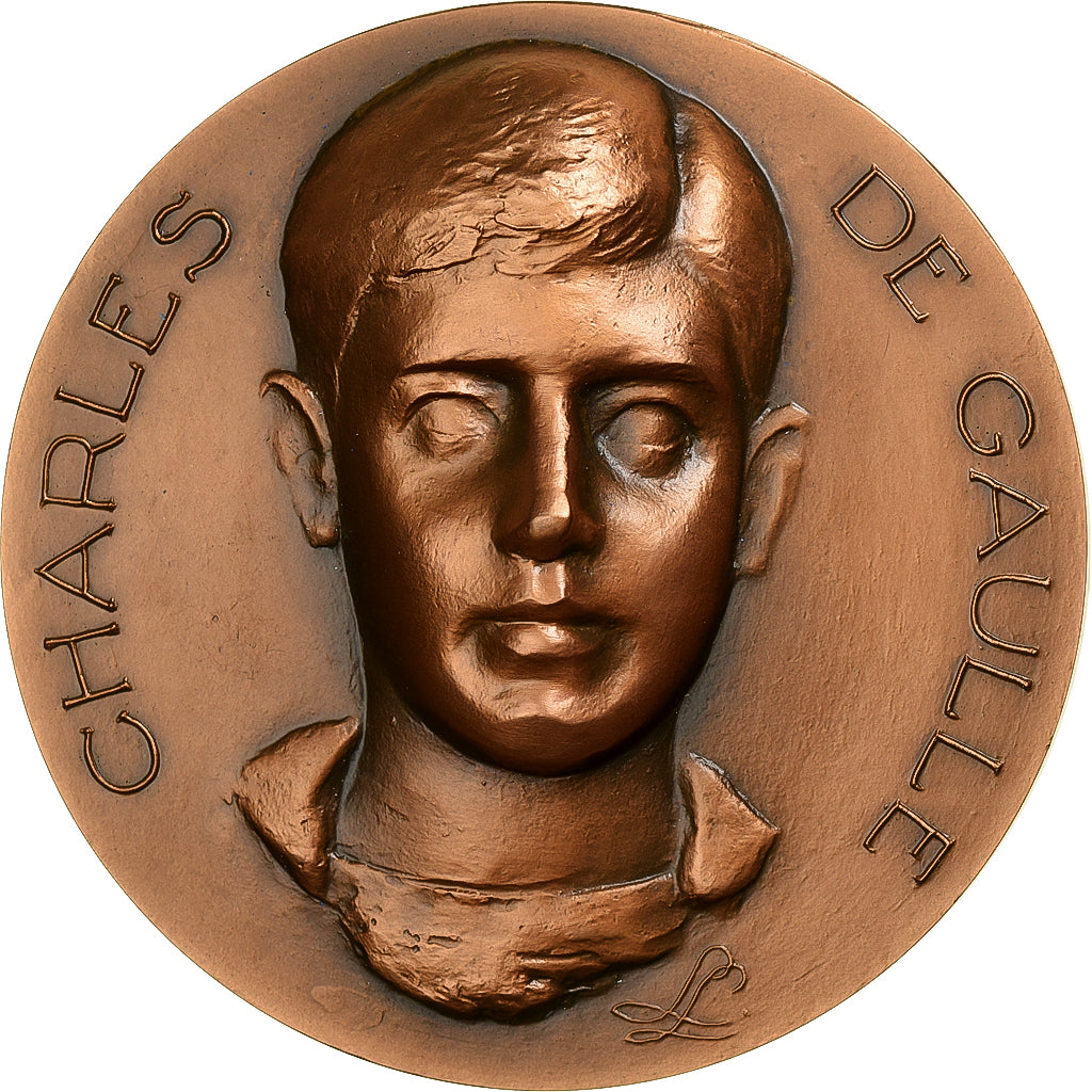 Francia, medaglia, Charles De Gaulle, 1979, Bronzo, FDC