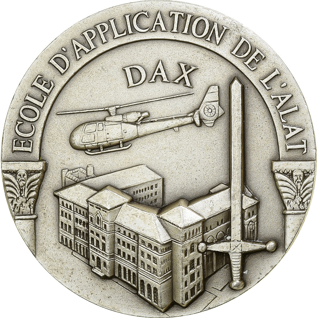 Frankreich, Medaille, Ecole d'Application de l'Alat, 2001, Silvered bronze, VZ