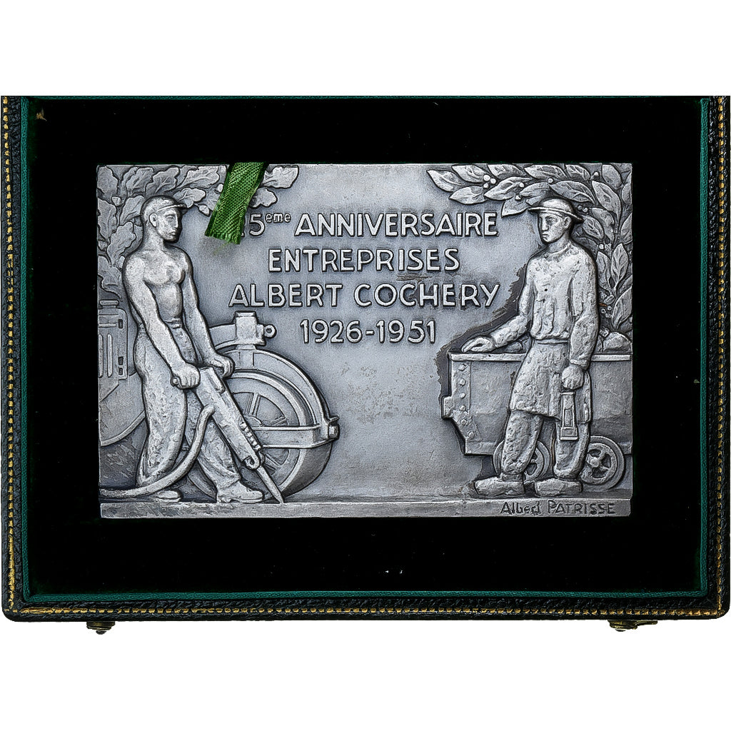 Frankrijk, Medaille, 25ème Anniversaire des Entreprises Cochery, 1951, Zilver