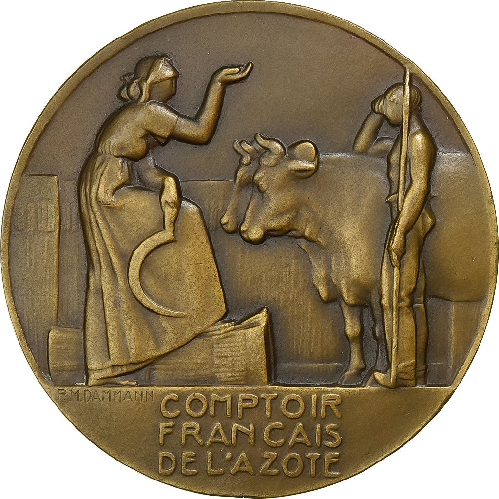 Francia, medaglia, Agriculture, Comptoir Français de l'Azote, 1932, Bronzo