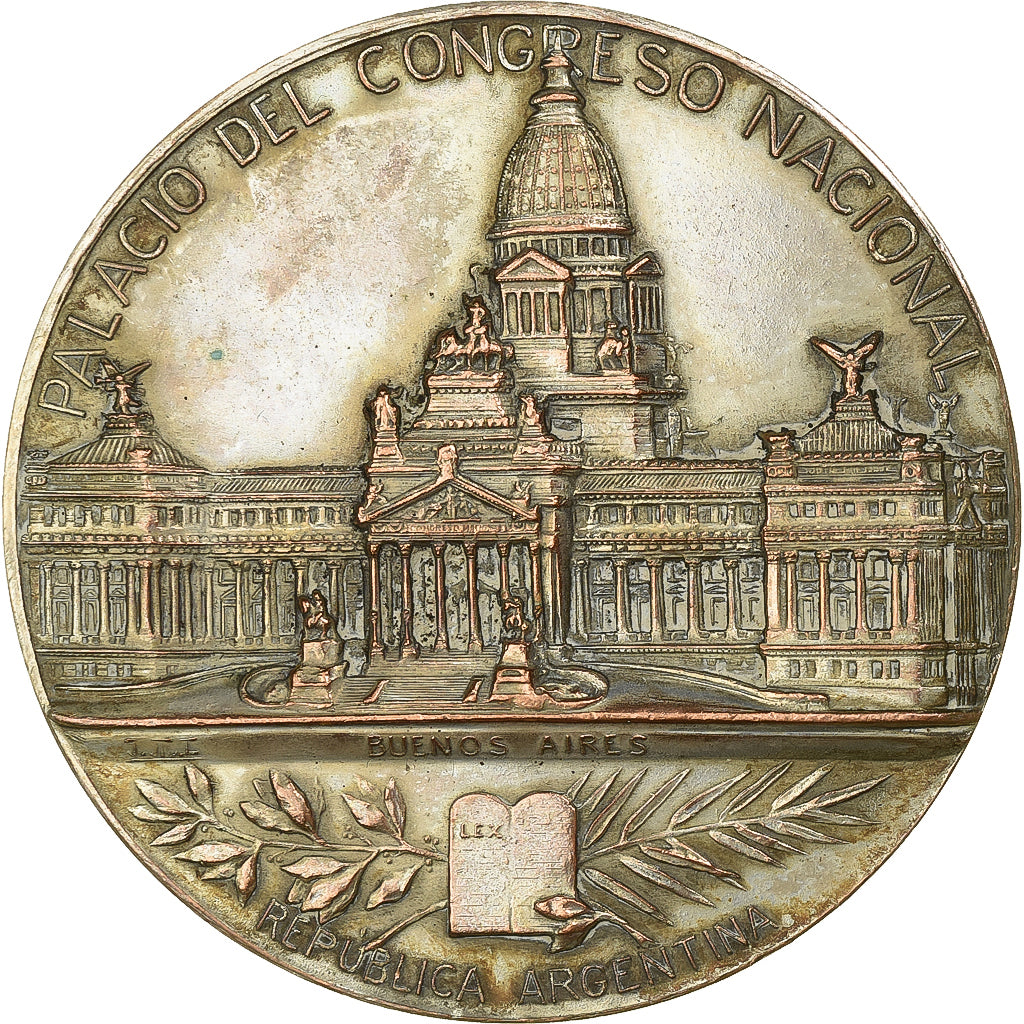 Argentina, Medal, Palacio del Congreso Nacional, Buenos Aires, 1906, Silver