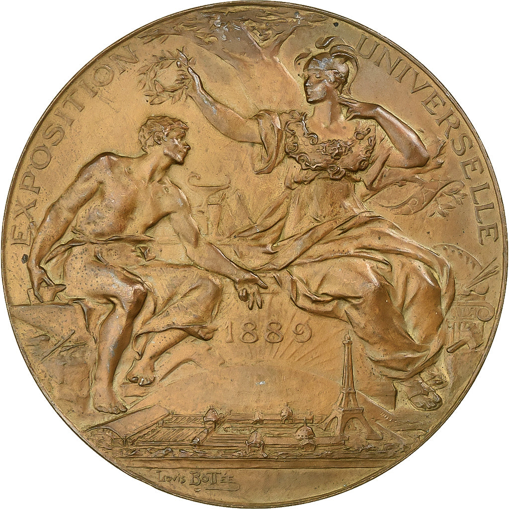 Frankrijk, Medaille, Exposition universelle de Paris, 1889, Bronzen, Bottée