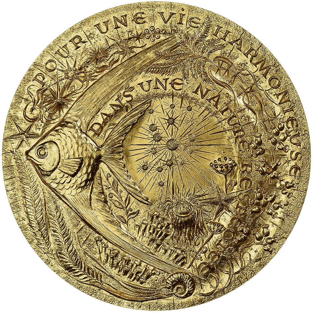 France, Médaille, Voeux, Nature respectée, 1978, Bronze Florentin, SUP