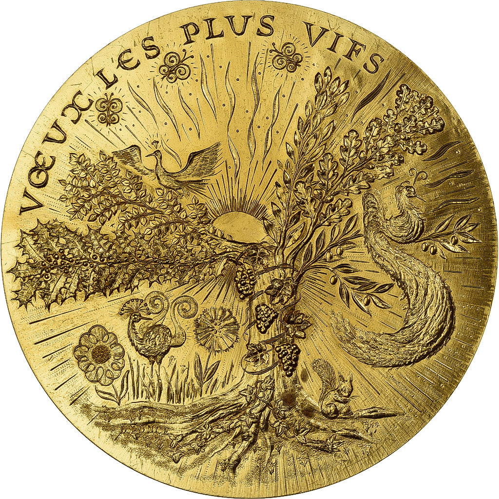 France, Médaille, Voeux, Nature respectée, 1978, Bronze Florentin, SUP