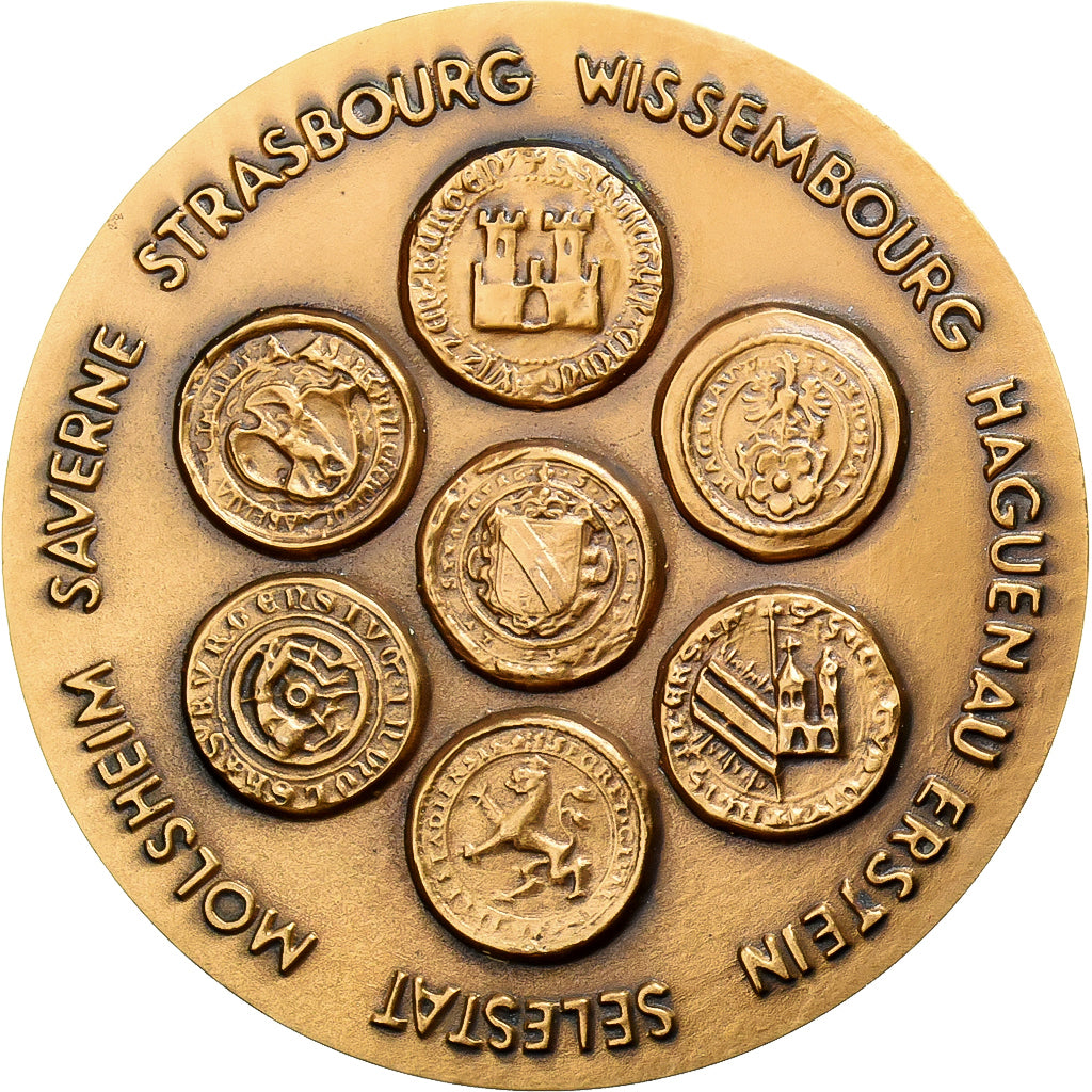 Francia, medaglia, Conseil Général du Bas-Rhin, Bronzo, SPL-