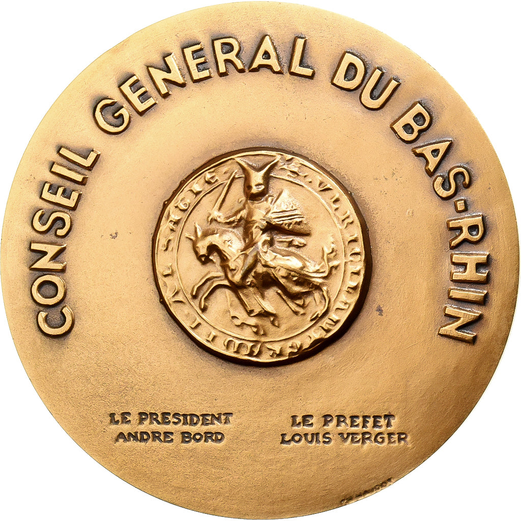 Francia, medaglia, Conseil Général du Bas-Rhin, Bronzo, SPL-