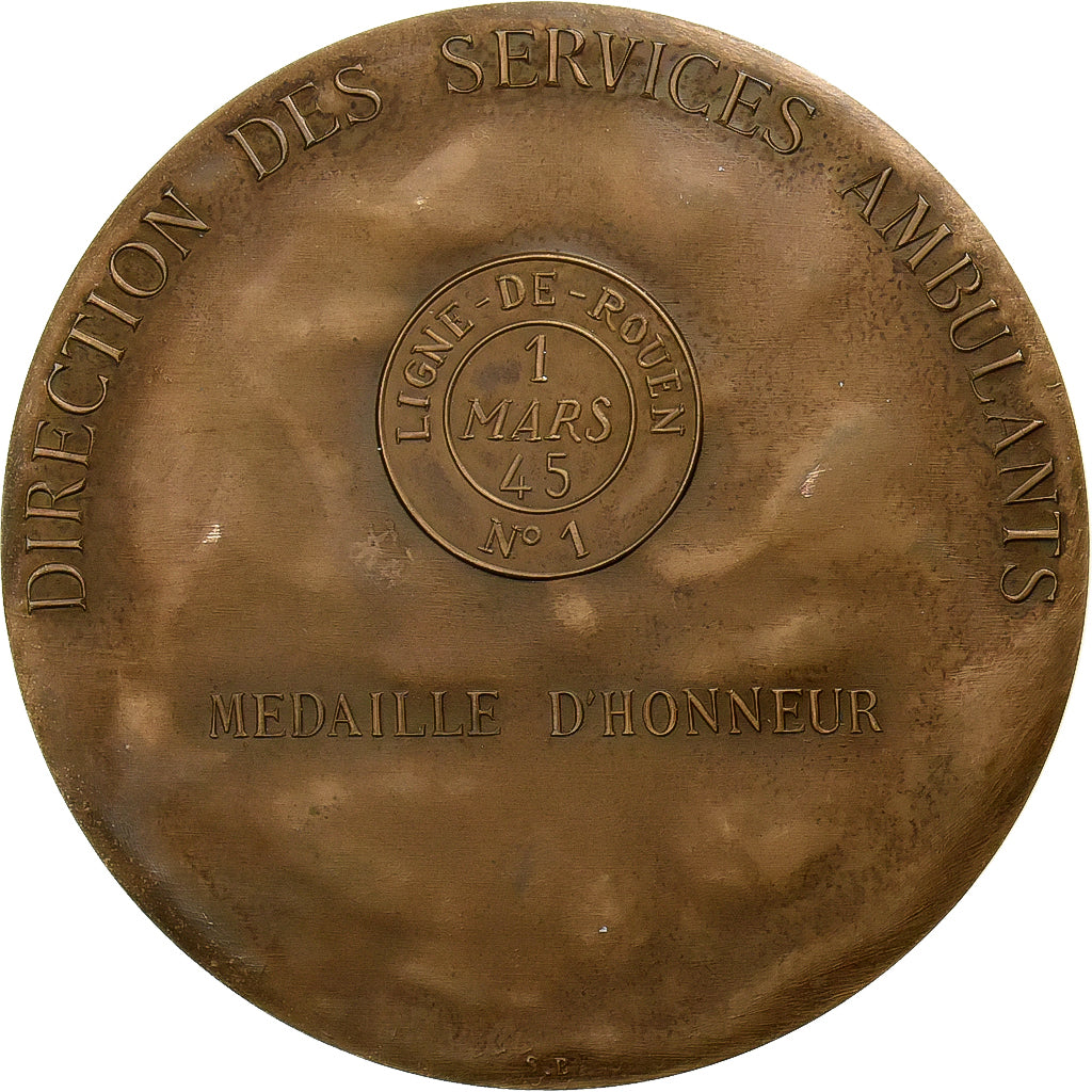 França, medalha, Direction des Services Ambulants, 1979, Bronze, Bret