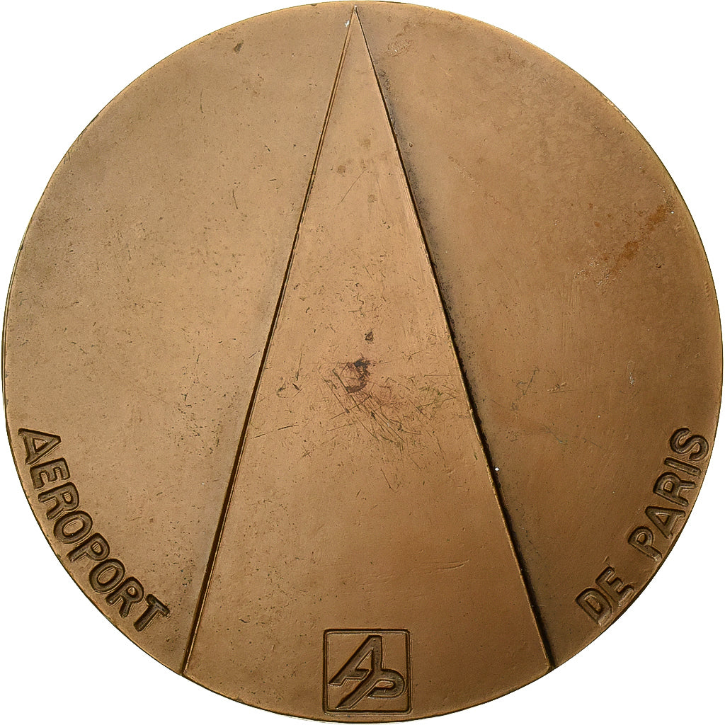 Francia, medaglia, Aéroport Charles de Gaulle, Paris, 1974, Bronzo, Gilioli