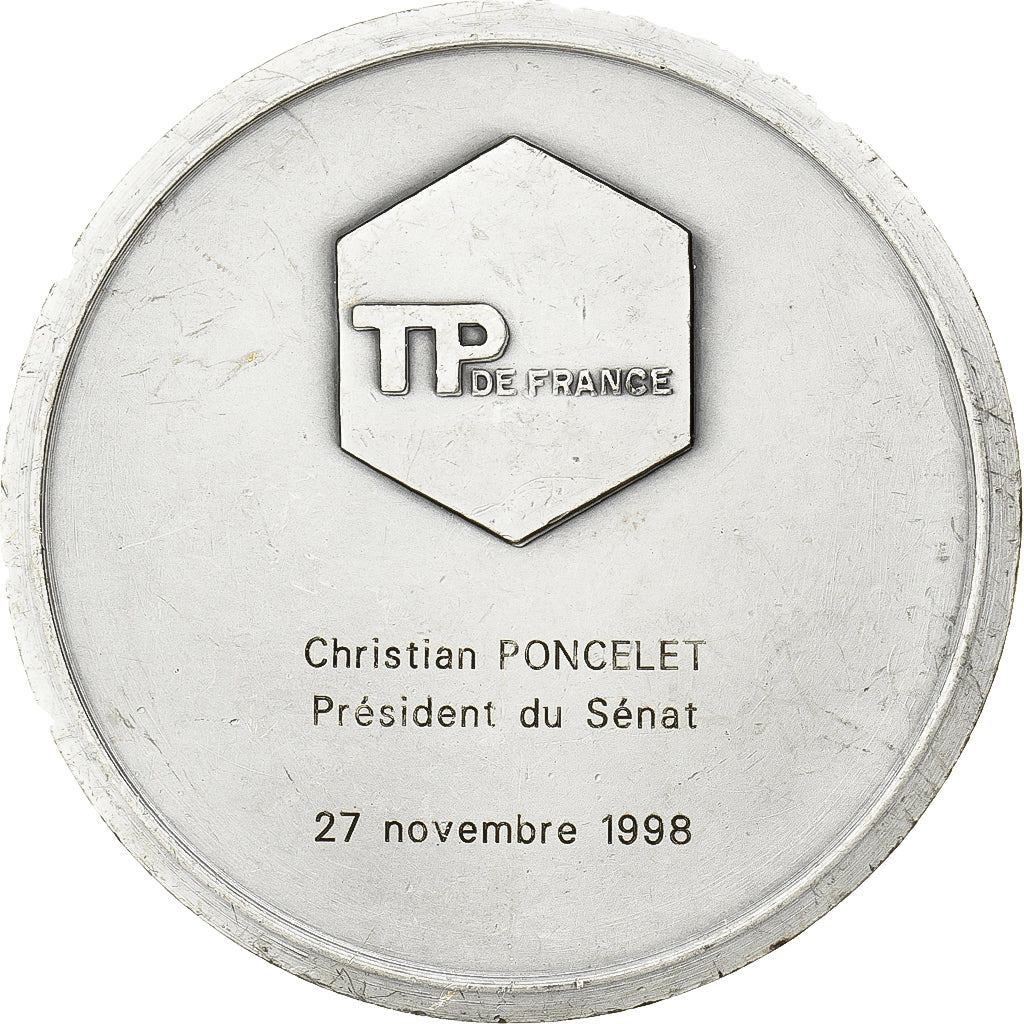 Francia, medalla, TP de France, Christian Poncelet, Président du Sénat, 1998