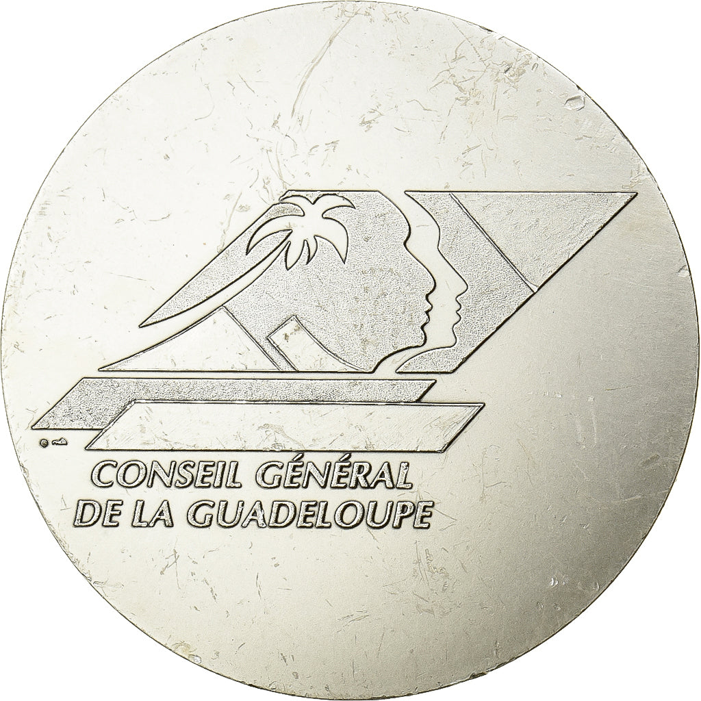 Francia, medaglia, Conseil Général de la Guadeloupe, Argento, BB