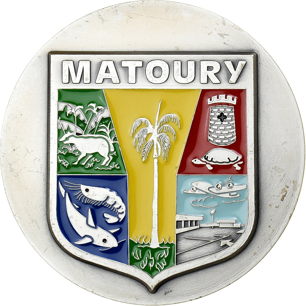 France, Medal, Guyane, Matoury, Silvered bronze, EF(40-45)