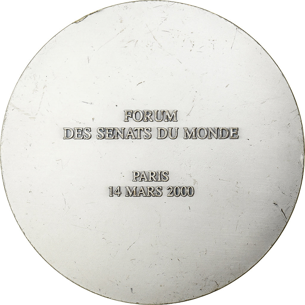 Francja, medal, Forum des Sénats du Monde, Paris, 2000, Brąz posrebrzany