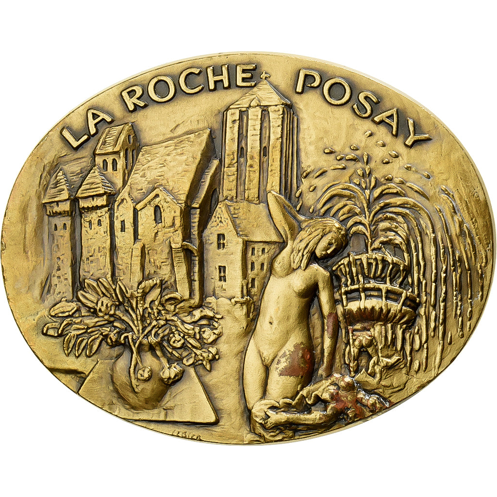 France, Medal, La Roche Posay, à Christian Poncelet, Président du Sénat