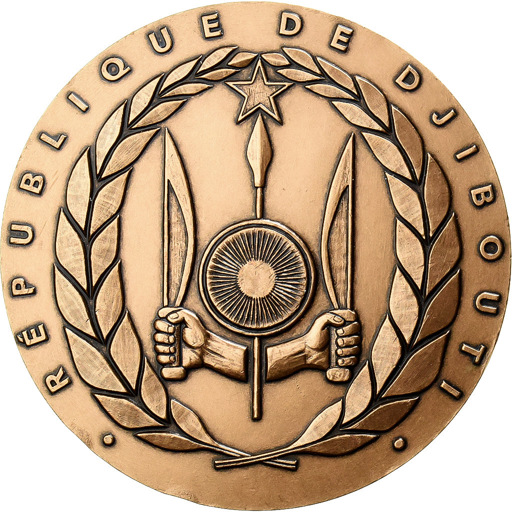 Francia, medaglia, République de Djibouti, Bronzo, MDP, SPL-