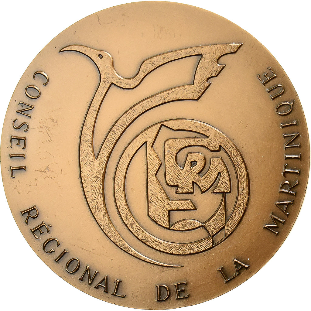 Francia, medaglia, Conseil Régional de la Martinique, 1988, Bronzo, SPL-