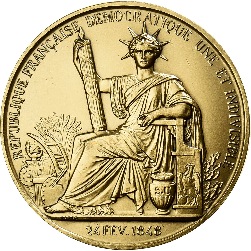 Francia, medaglia, Comité National, Institutions de la Vème République, 2002