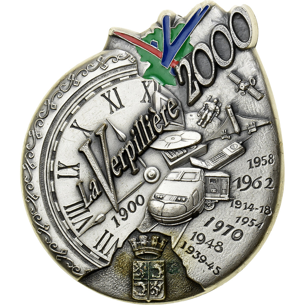 France, Médaille, la Verpillière à Christian Poncelet, Président du Sénat