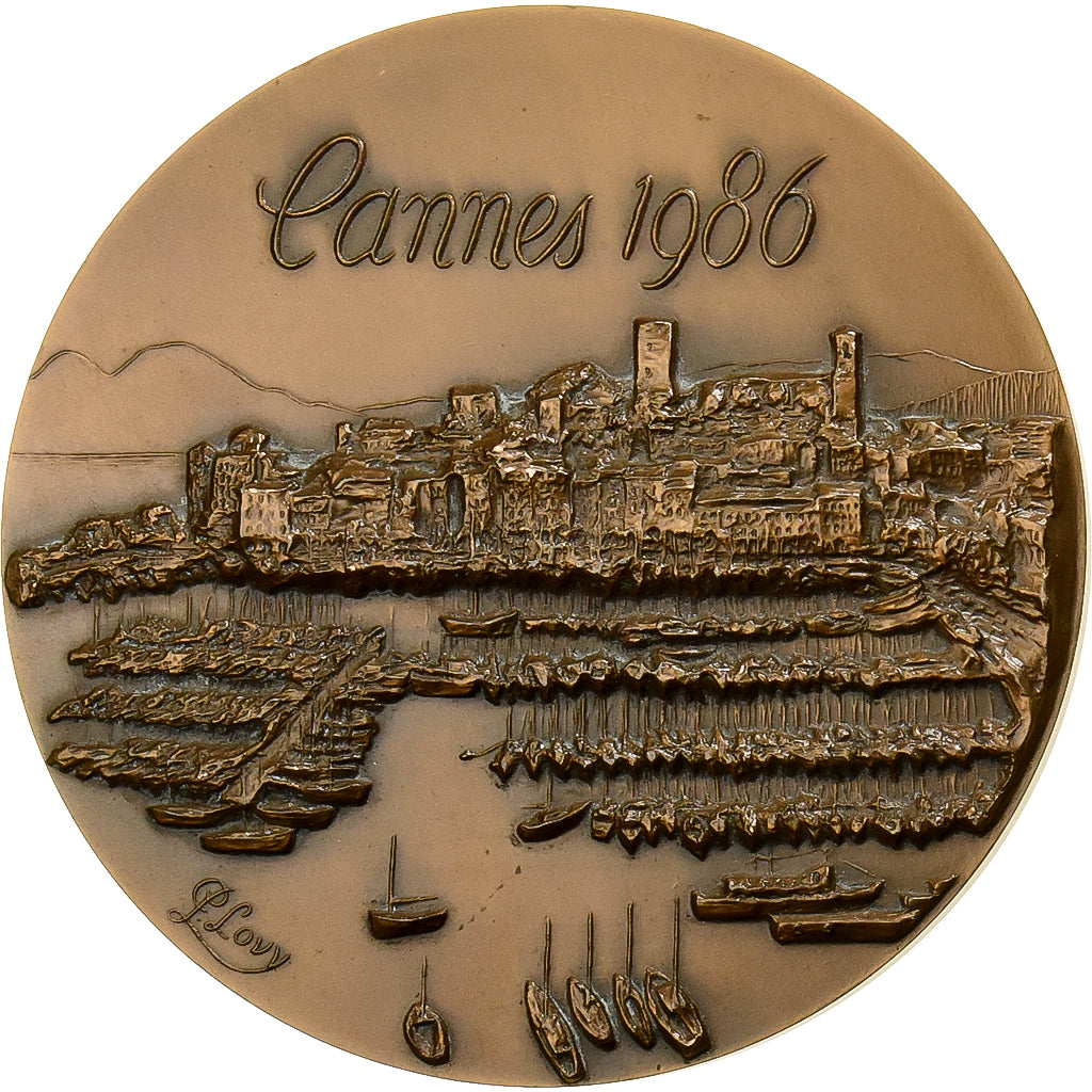 França, medalha, XLVIIème Congrès National HLM, 1986, Bronze, Lovy, MS(63)