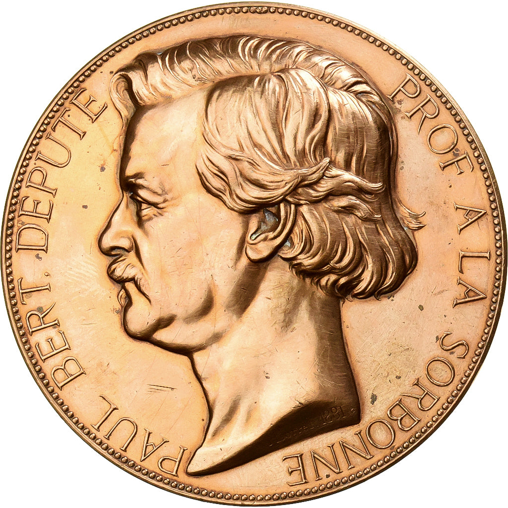 Francia, medaglia, Paul Bert, Député et Professeur à la Sorbonne, 1881