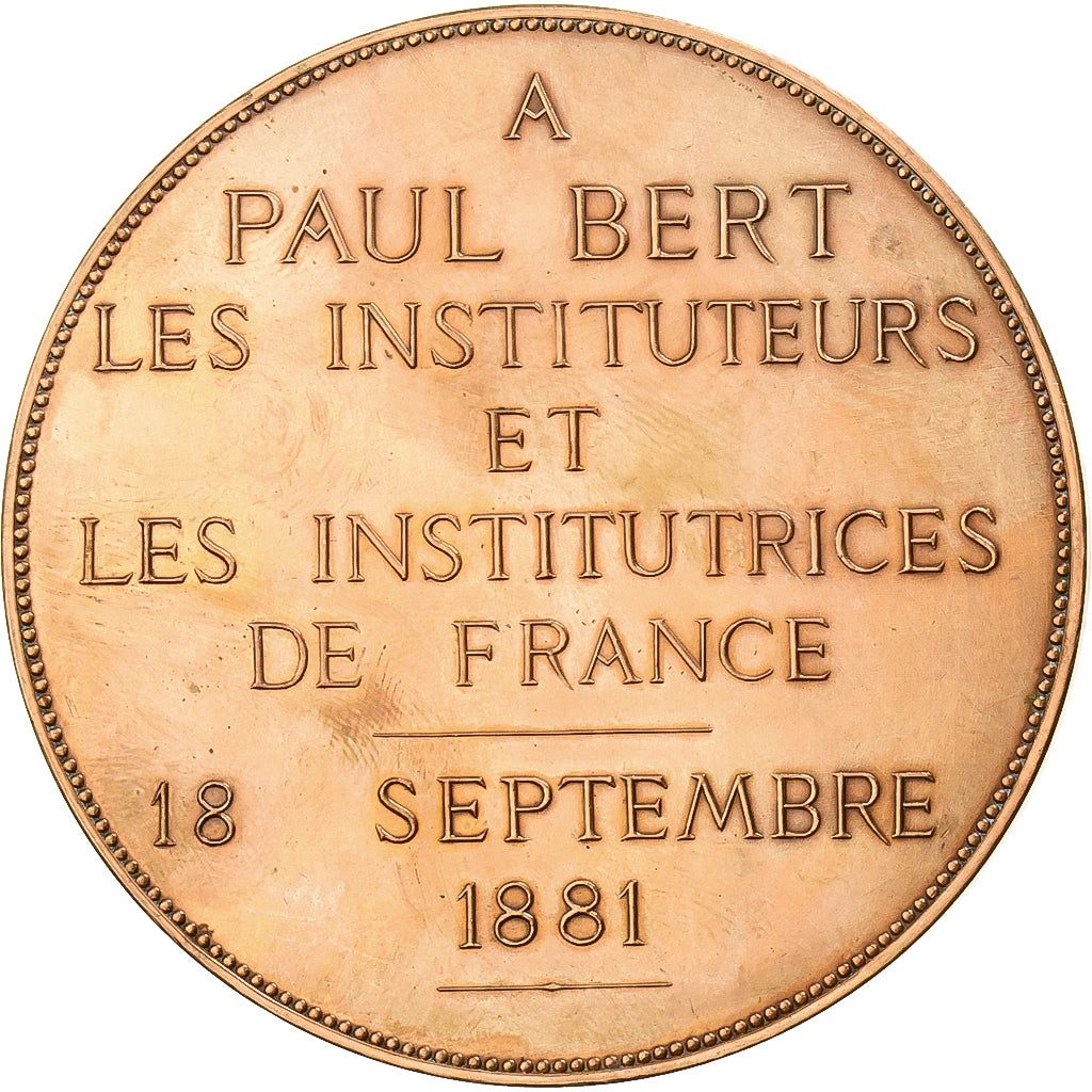 Francia, medaglia, Paul Bert, Député et Professeur à la Sorbonne, 1881