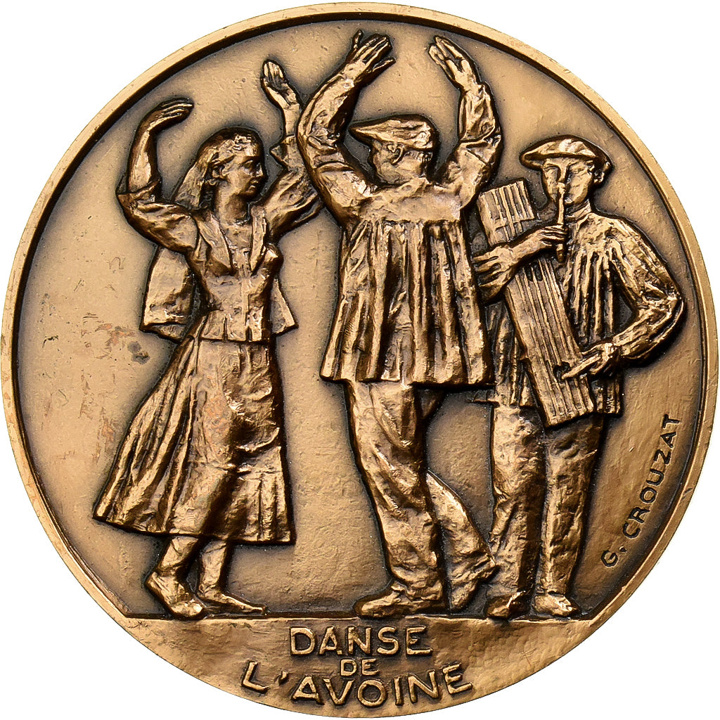 Francia, medaglia, Le Béarn, Bronzo, Crouzat, BB+