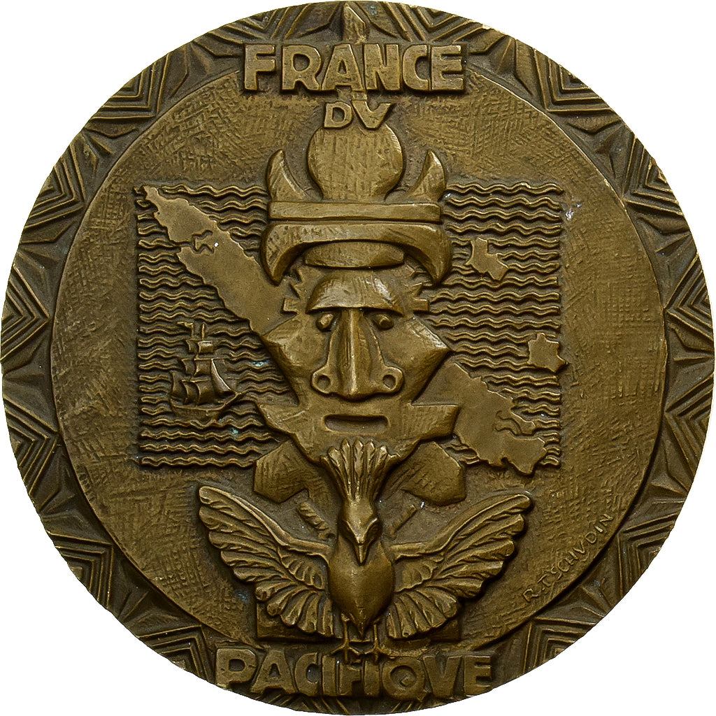 Francia, medaglia, Nouvelle Calédonie, Centenaire de la Présence Française