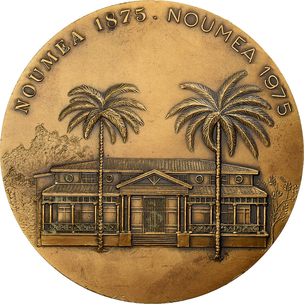 Francia, medaglia, centenaire de Nouméa, 1975, Bronzo, BB+