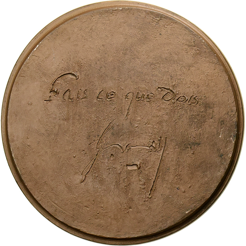 Francia, medaglia, Gaston Monnerville, 1973, Bronzo, Courrier, SPL-