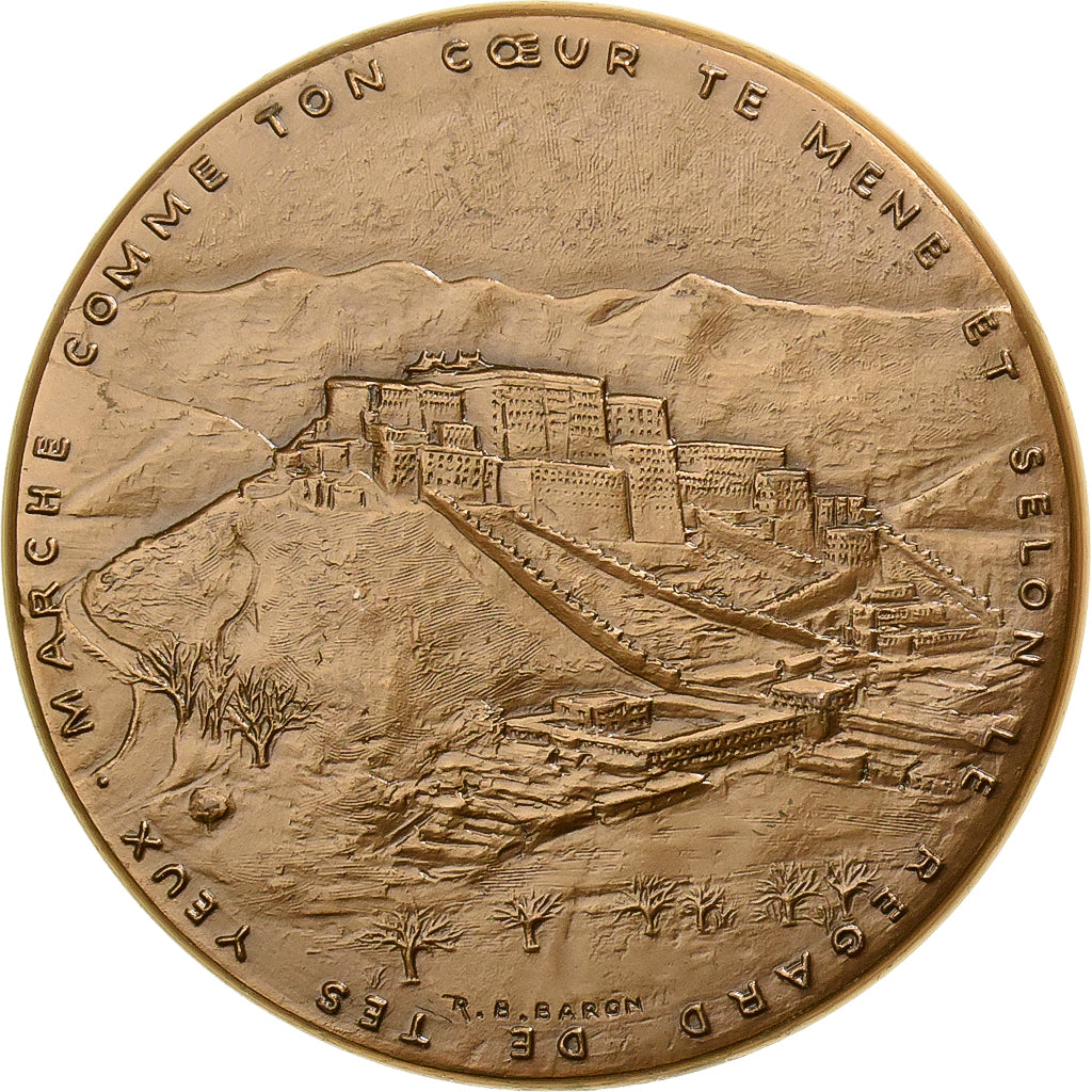 França, medalha, Alexandra David-Neel, Ecrivain Explorateur, 1987, Bronze