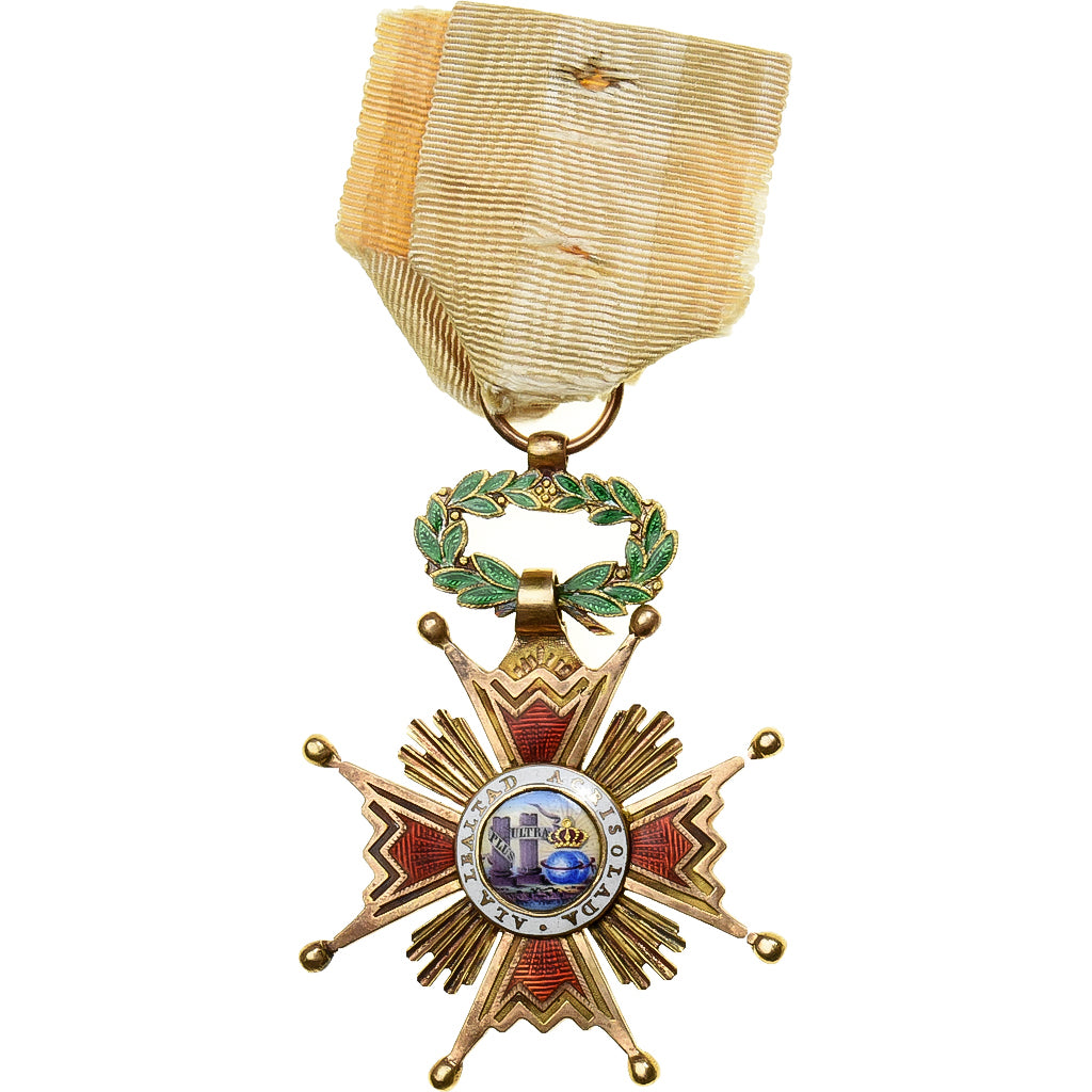 Spain, Ordre d'Isabelle la Catholique, Medal, Excellent Quality, Gold, 47