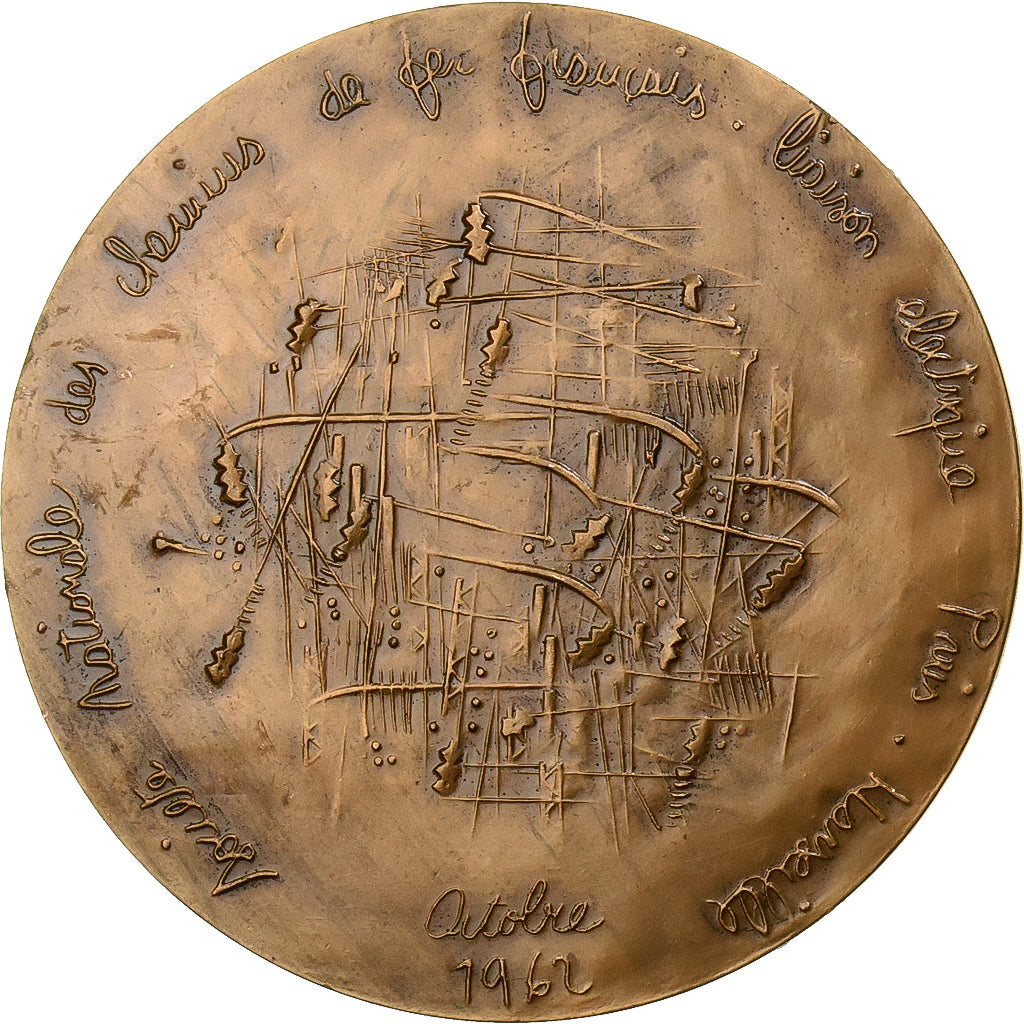 Frankrijk, Medaille, Chemins de Fer, Ligne Electrique Paris-Marseille, 1962